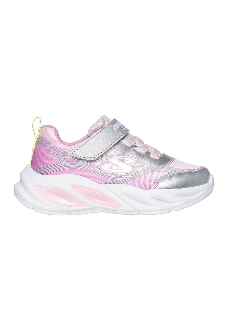 Skechers Спортни обувки S-Lights Cosmic Glow с LED светлини - Пастелнорозов/Бял/Сребрист