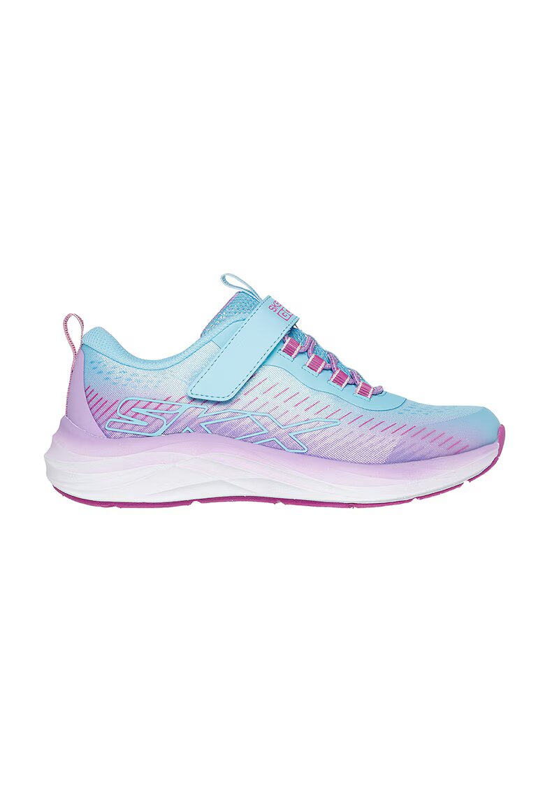 Skechers Спортни обувки с нисък профил и велкро - Лилав/Ледено синьо
