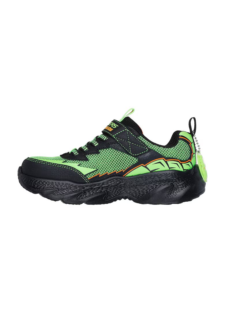 Skechers Спортни обувки с велкро - Черен/Лайм зелено