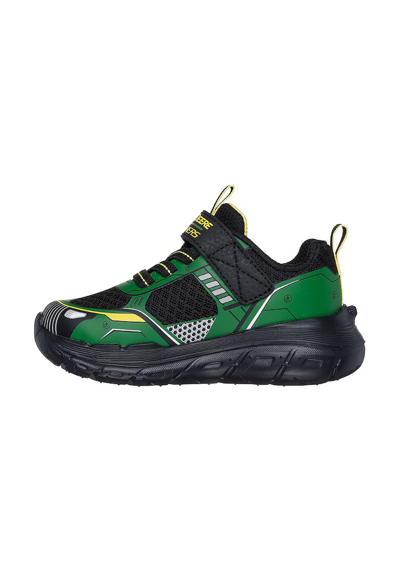 Skechers Спортни обувки с велкро и принт - Зелен/Черен