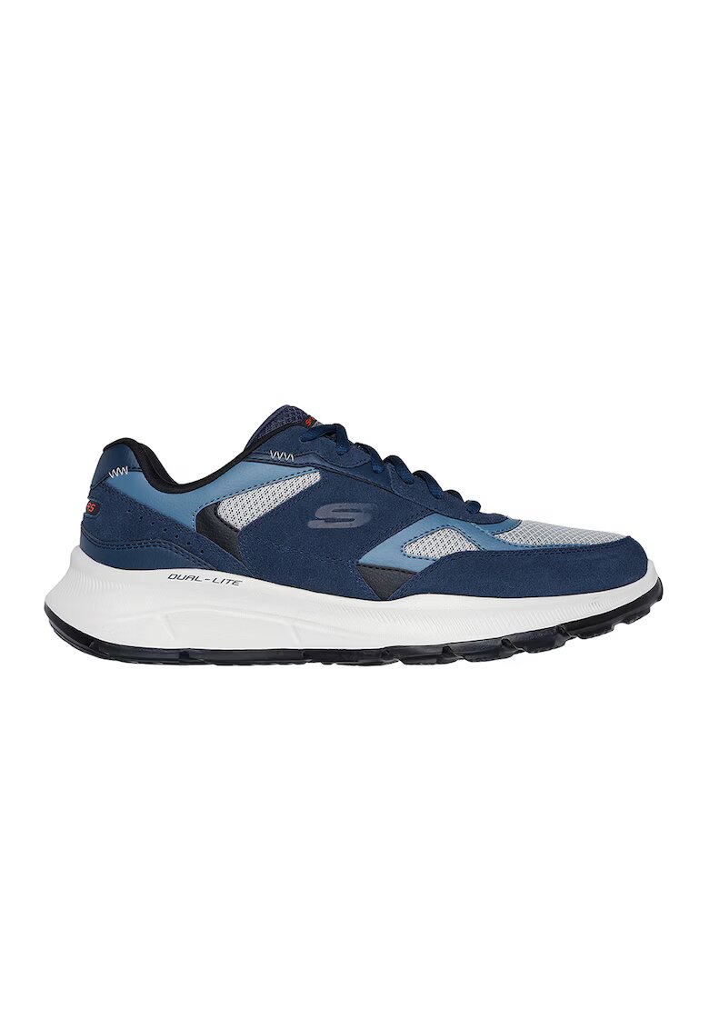 Skechers Спортни обувки с велур - Тъмносин/Светлосин