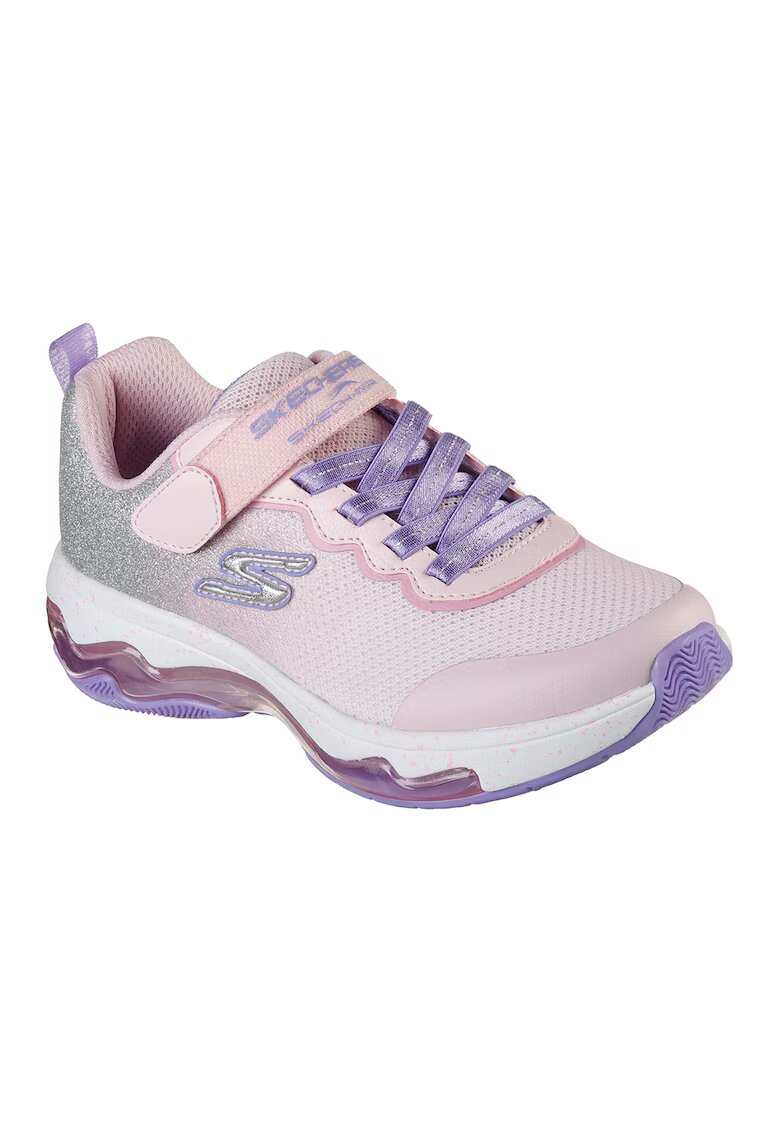 Skechers Спортни обувки Skech-Air Fusion с велкро и брокат - Праскова/Сребрист