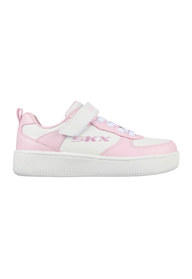 Skechers Спортни обувки Sport Court 92 от еко кожа - Бял/Пастелнорозов
