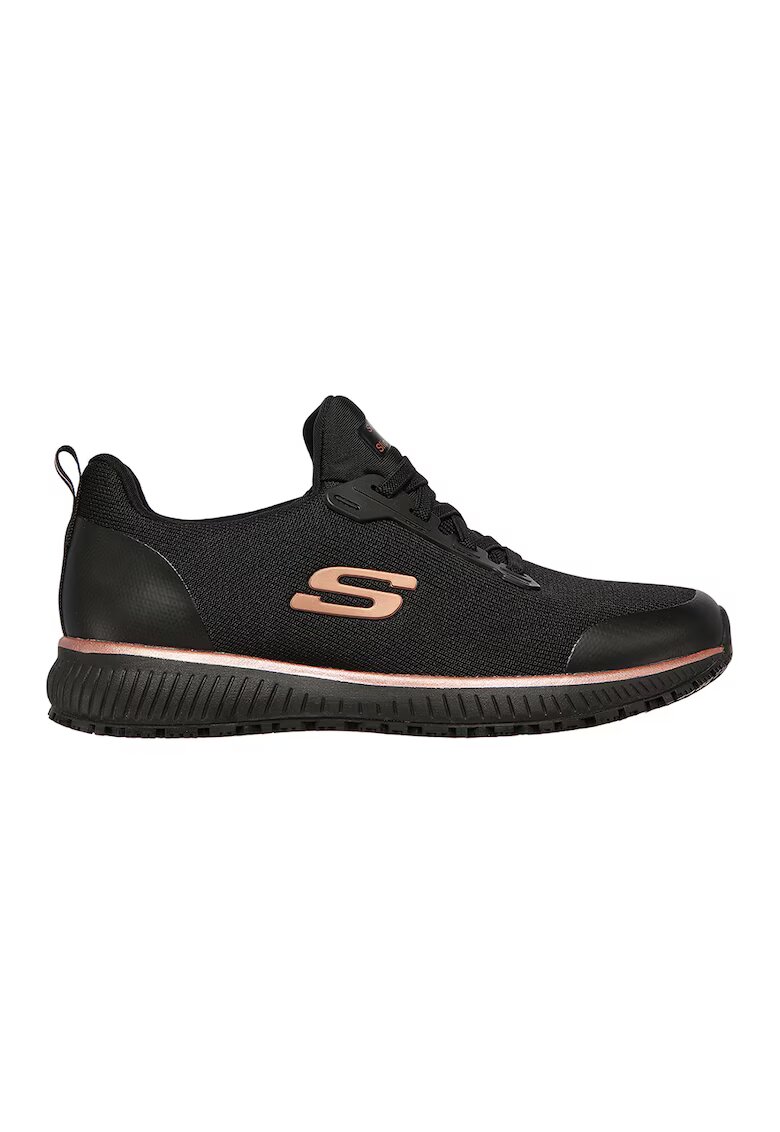 Skechers Спортни обувки Work™ Squad SR от текстил - Черен/Розово златисто