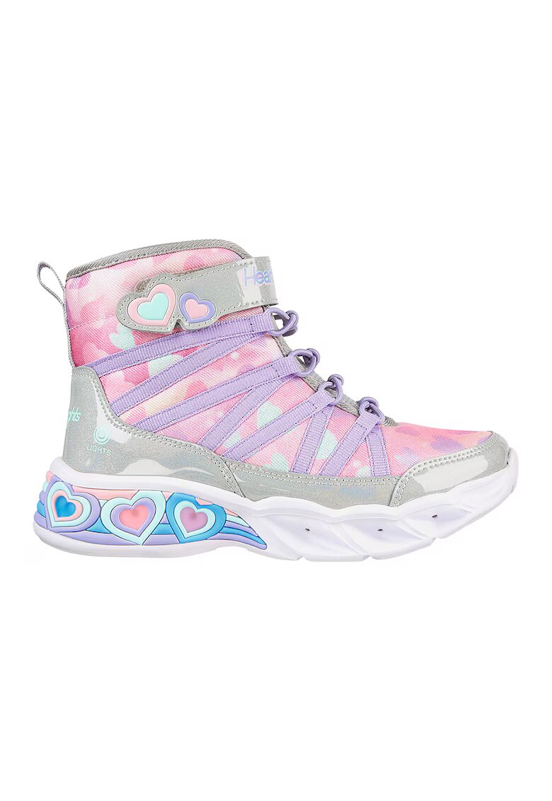 Skechers Спортни обувки Sweetheart Lights - Let's Shine с LED светлини - Лилав/Розово/Сребрист