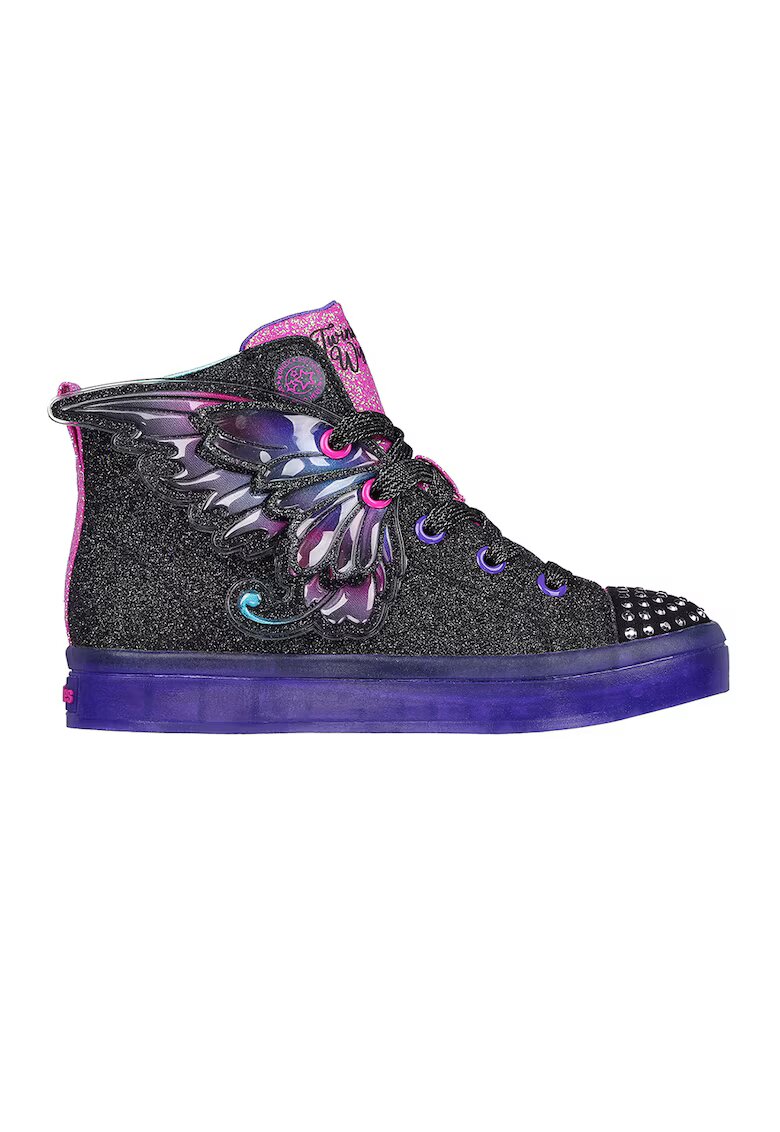 Skechers Спортни обувки Twinkle Toes с апликации - Черен/Лилав