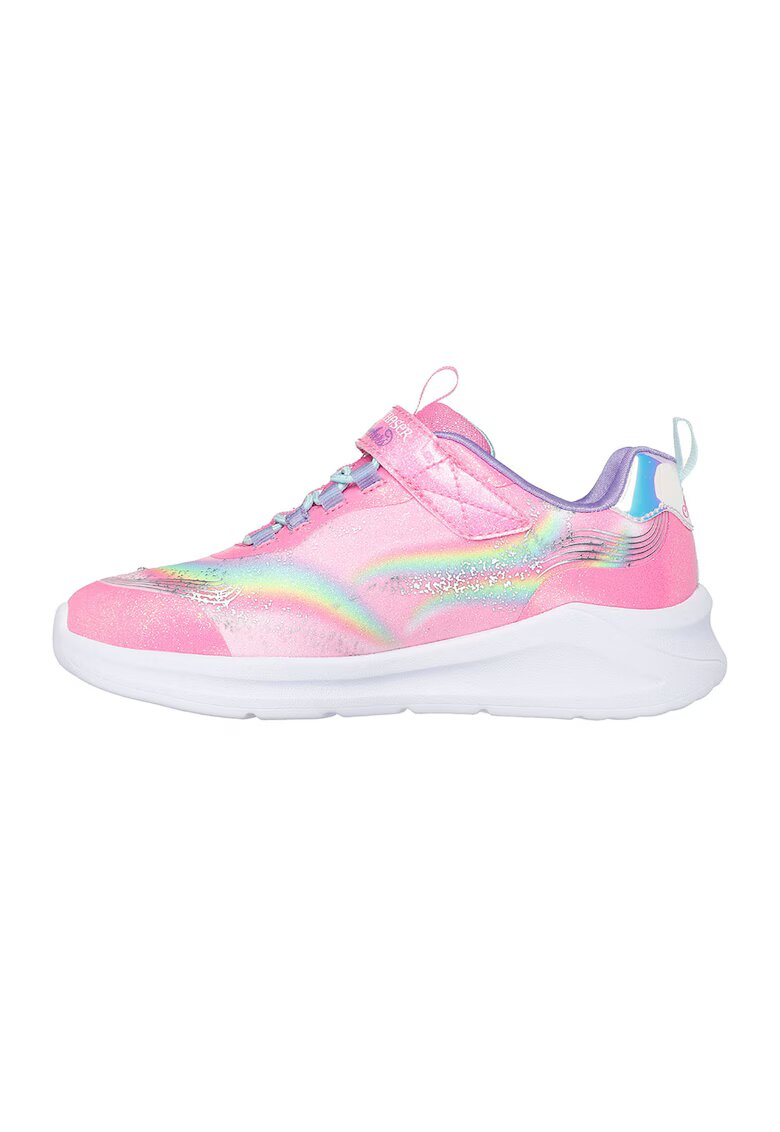 Skechers Спортни обувки Unicorn Chaser със светлини - Бял/Розово