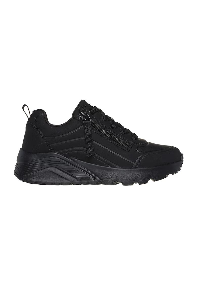 Skechers Спортни обувки Uno Lite - Easy с цип встрани - Черен