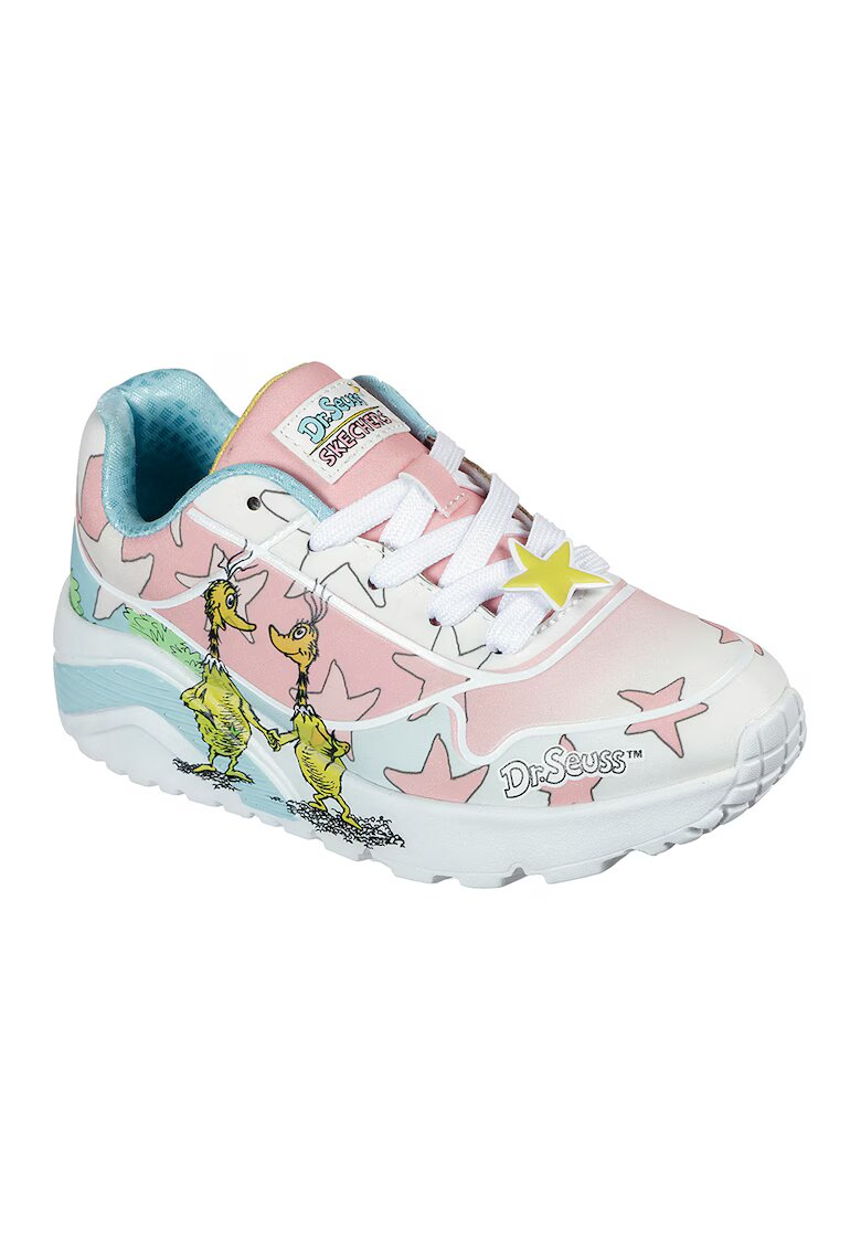 Skechers Спортни обувки Uno Lite Friendly - Бял/Жълт/Розово