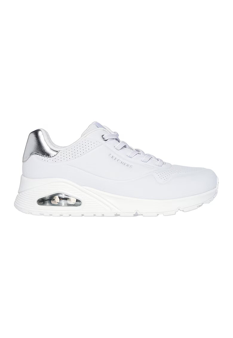 Skechers Спортни обувки Uno Shimmer Away от еко кожа - Бял