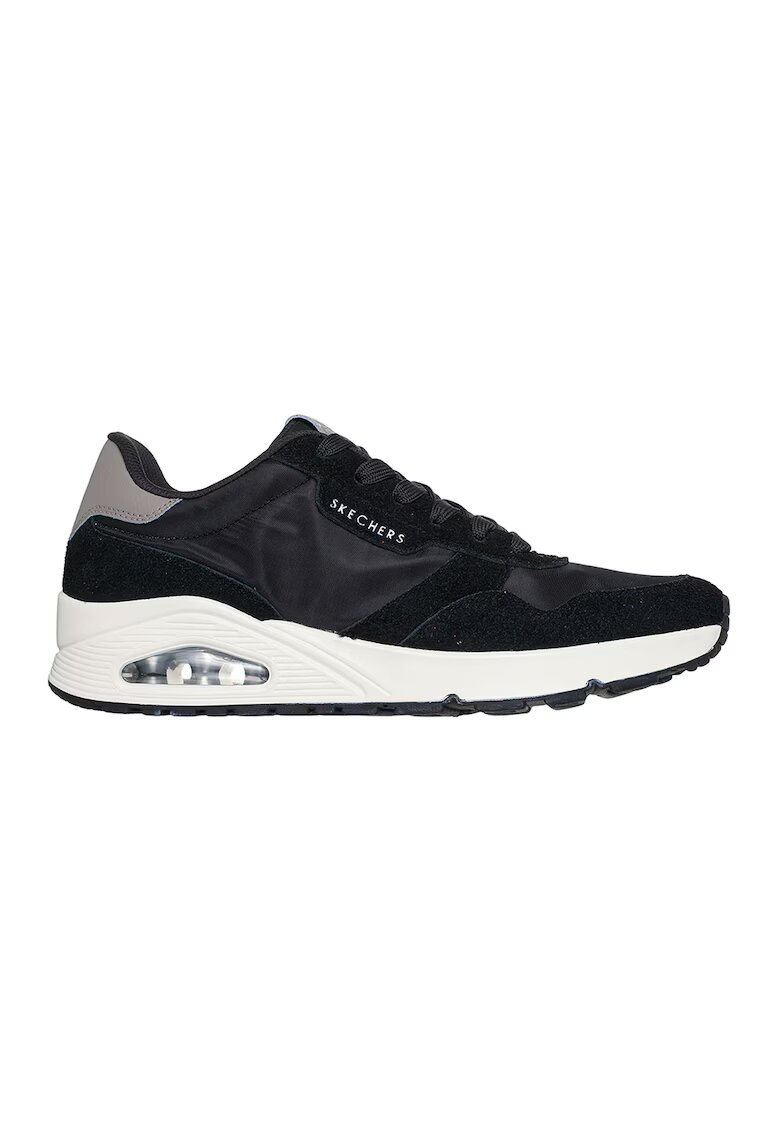 Skechers Спортни обувки Uno Vintage от еко кожа - Черен/Tъмносив