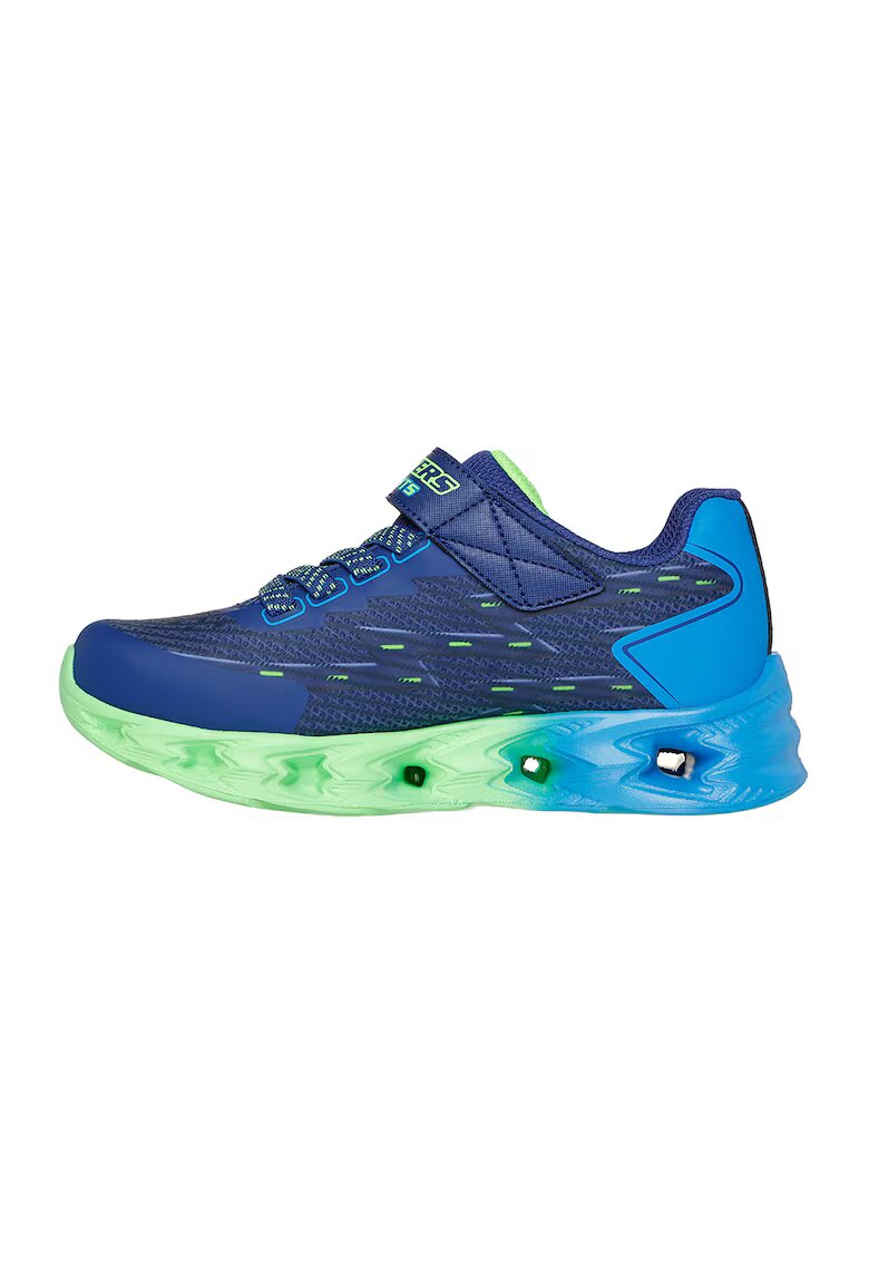Skechers Спортни обувки Vortex с LED светлини - Неоново зелено/Син