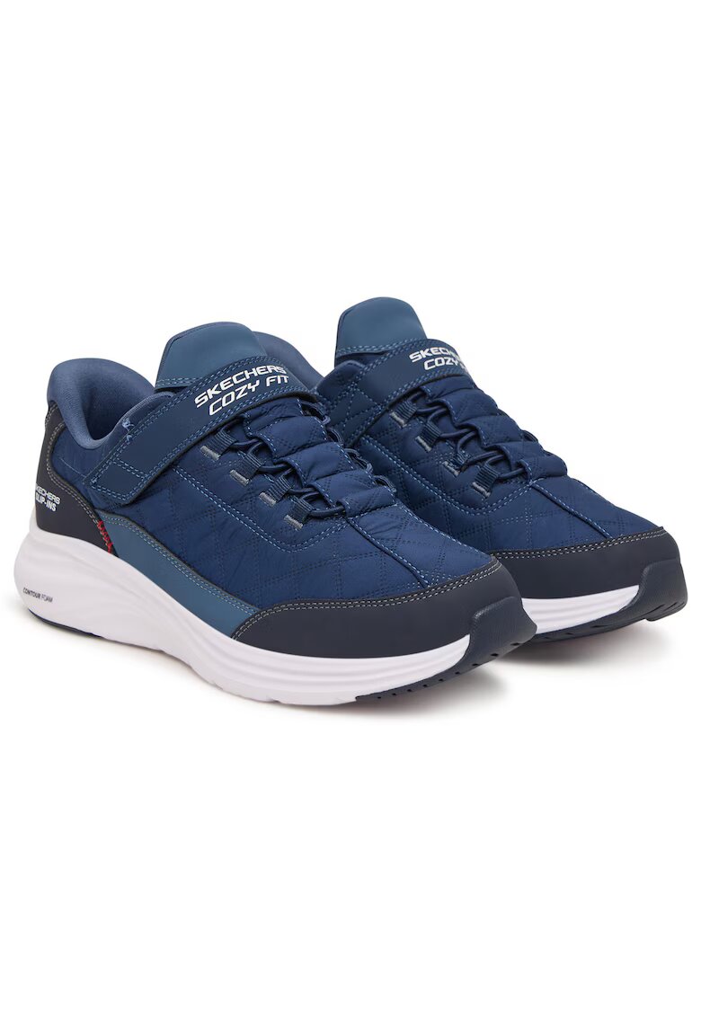 Skechers спортни текстилни обувки Cozy Fit с велкро - тъмносини
