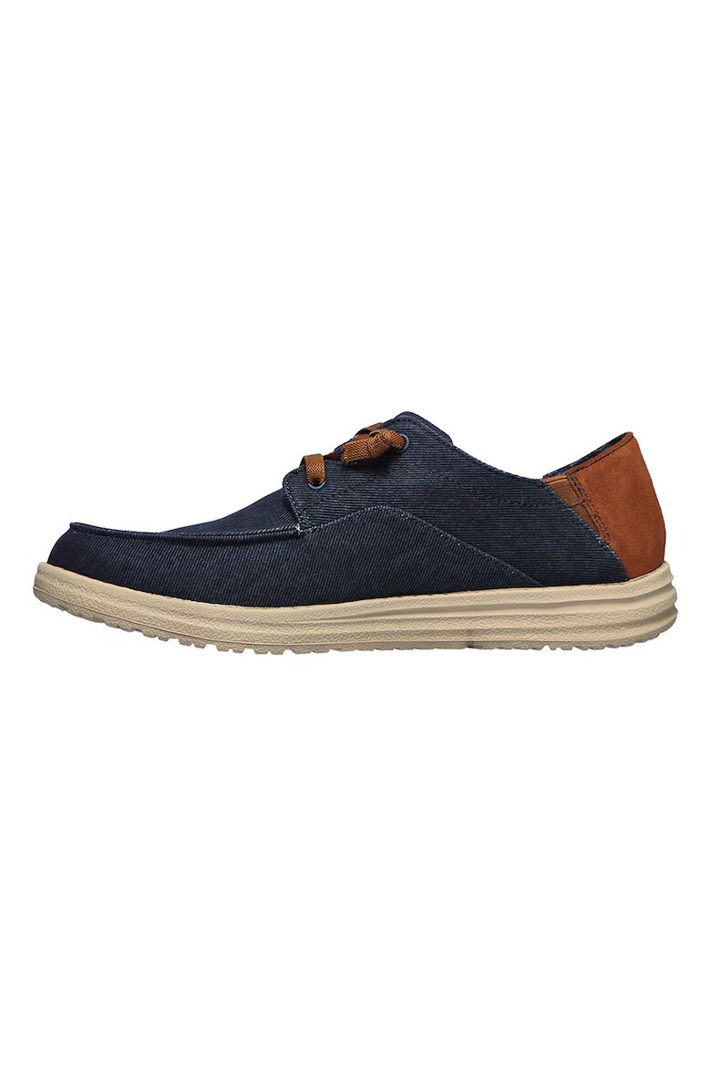 Skechers Спортно-елегантни обувки Melson с контрасти Тъмносин