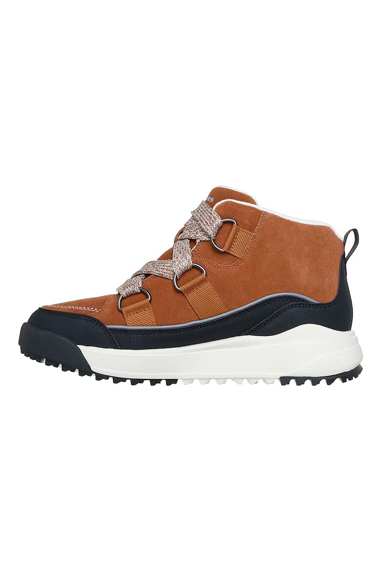 Skechers Текстилни боти Yana-Collins Landing с кожа Черен/Кафяв