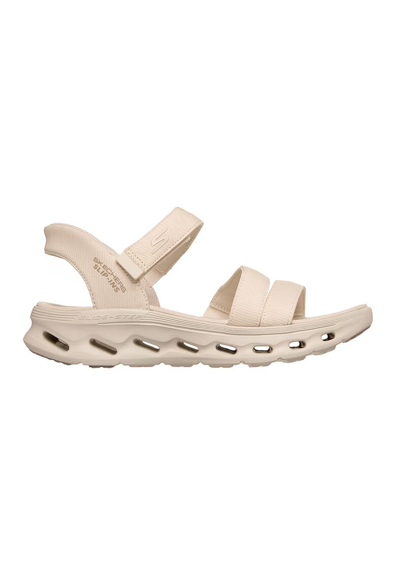Skechers Текстилни обувки GO WALK Glide-Step 2.0 Slip-ins - Крем