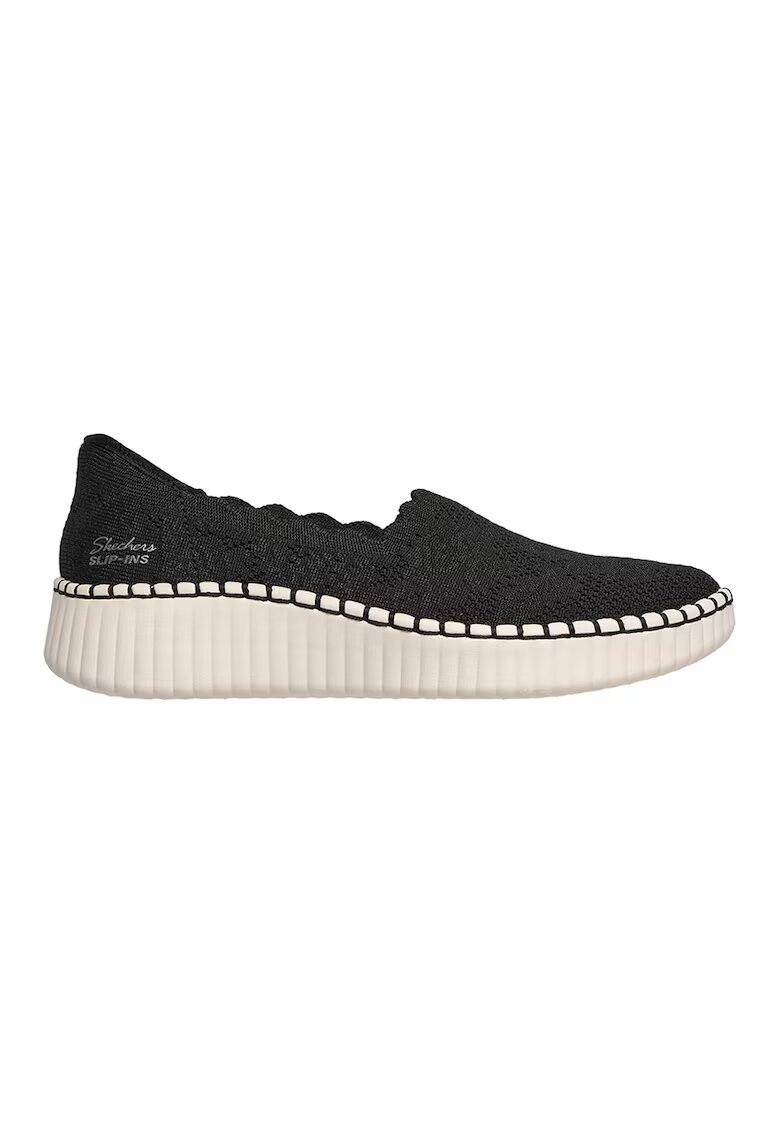 Skechers Текстилни обувки Wilshire True Charm Slip-ons - Черен/Светло бежово