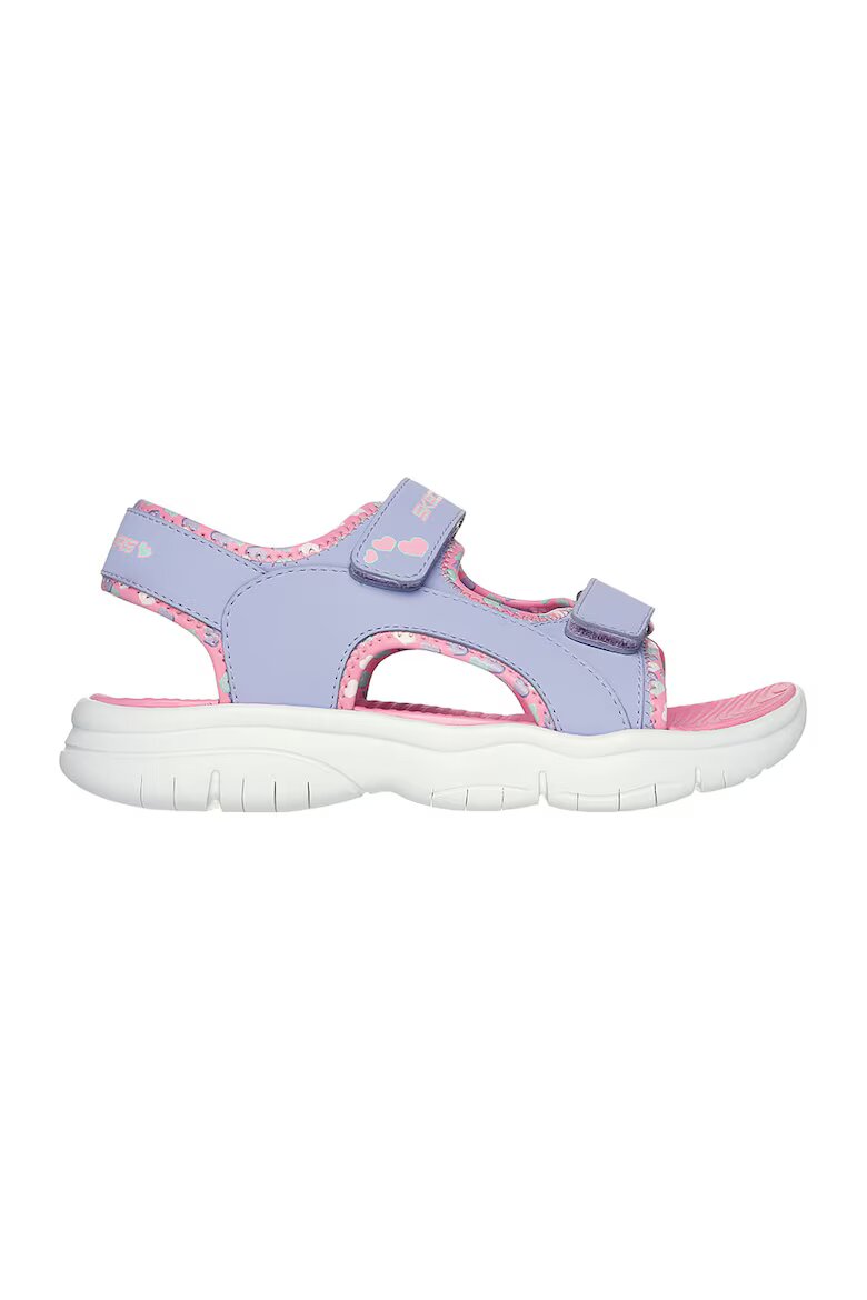 Skechers Текстилни сандали с велкро Лавандула