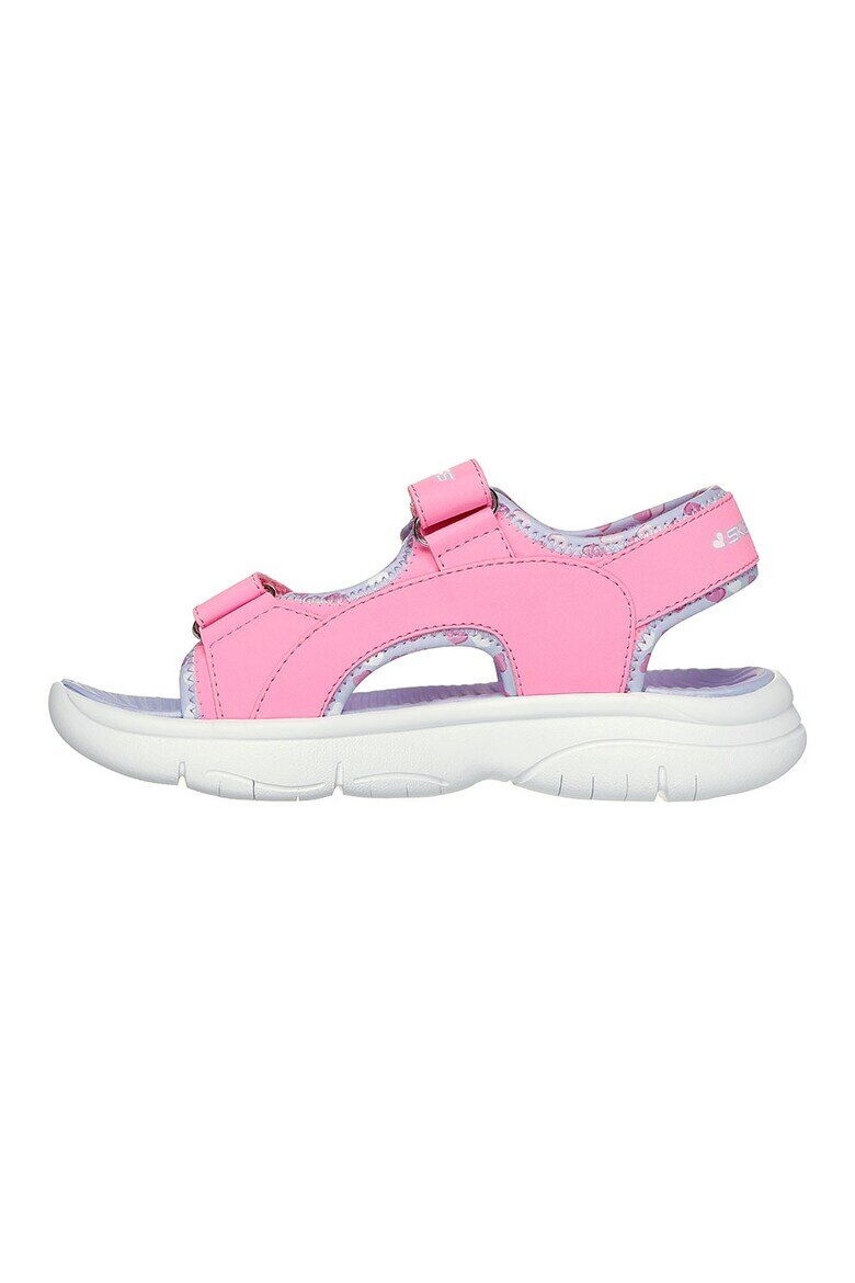 Skechers Текстилни сандали с велкро Розово