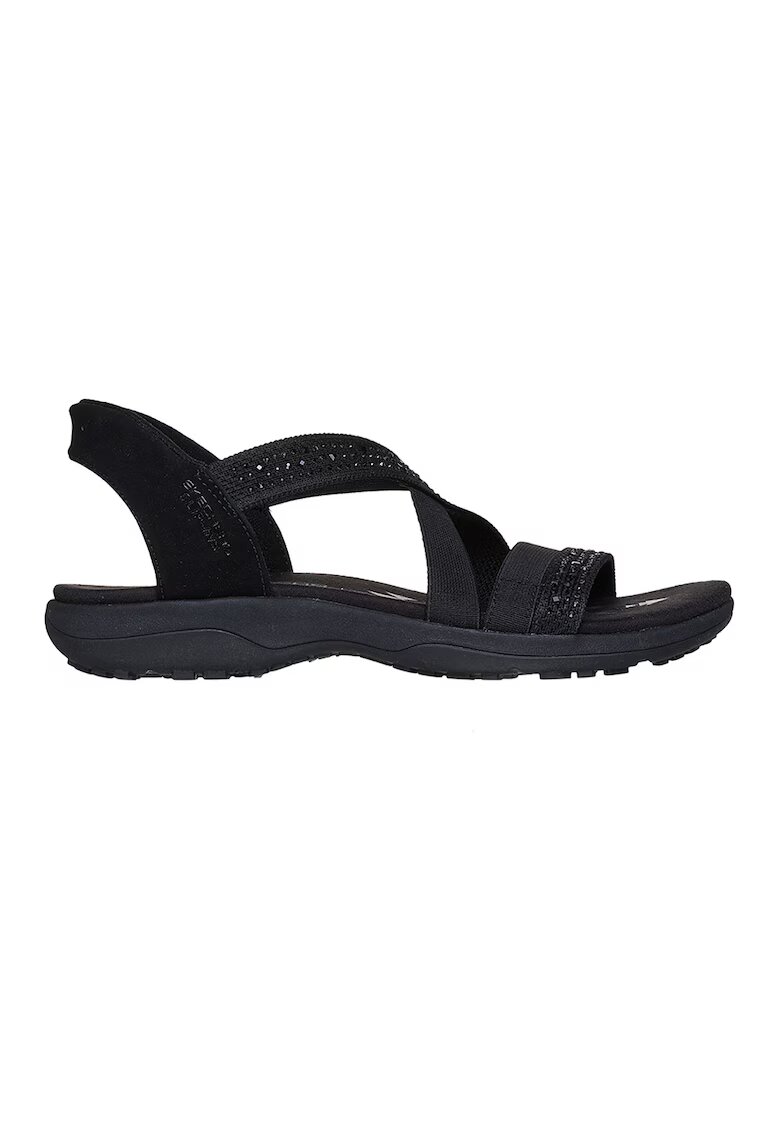 Skechers Текстилни сандали Slip-Ins Reggae Slim - Черен