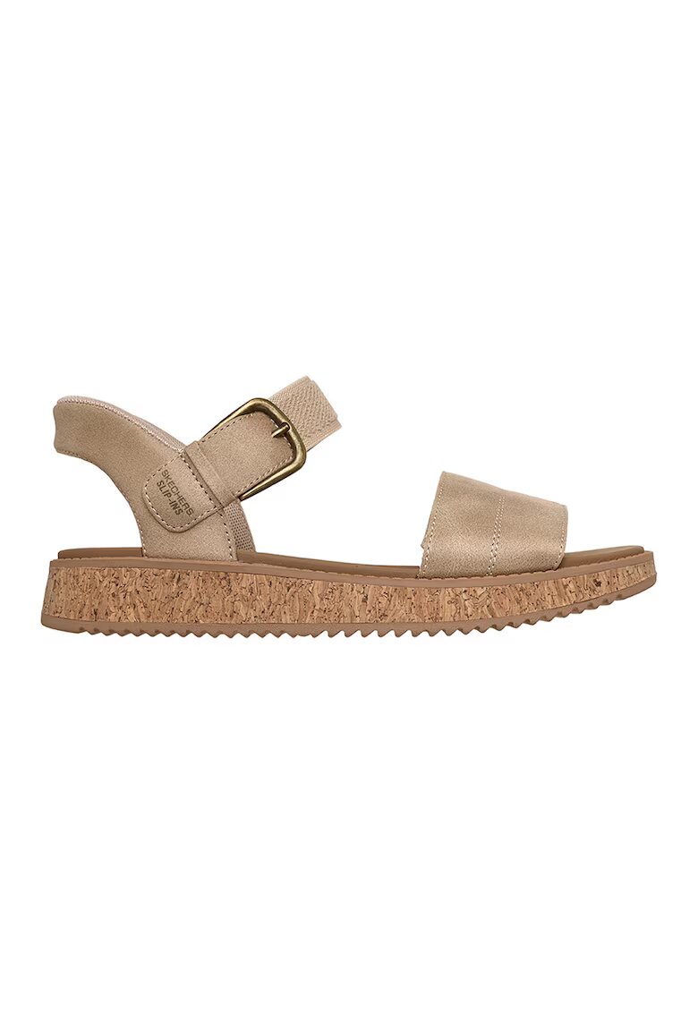 Skechers Текстилни сандали Sun Vibe Slip-Ins - Сиво-кафяв