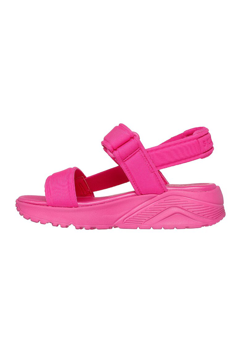 Skechers Текстилни сандали Uno Lite с велкро Яркорозово