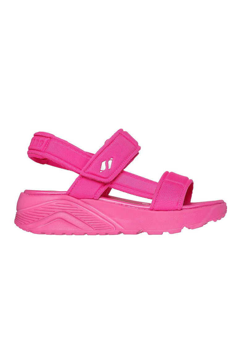 Skechers Текстилни сандали Uno Lite с велкро Яркорозово