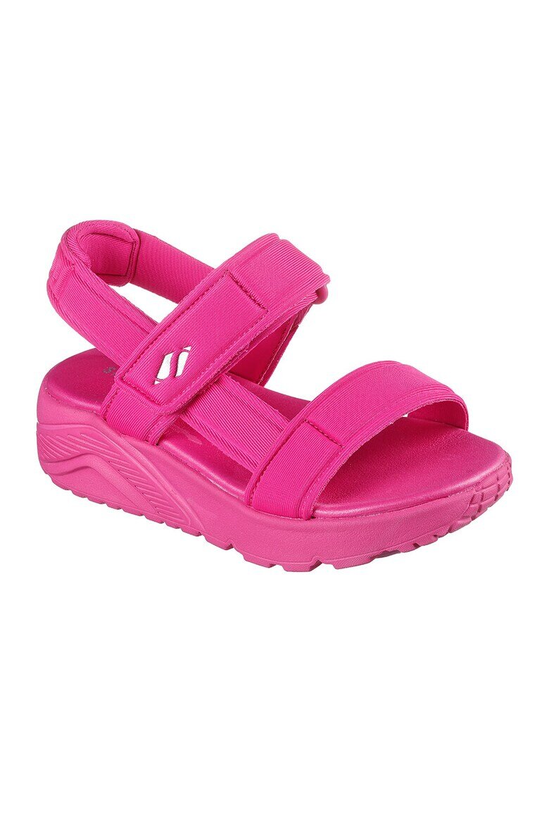 Skechers Текстилни сандали Uno Lite с велкро Яркорозово