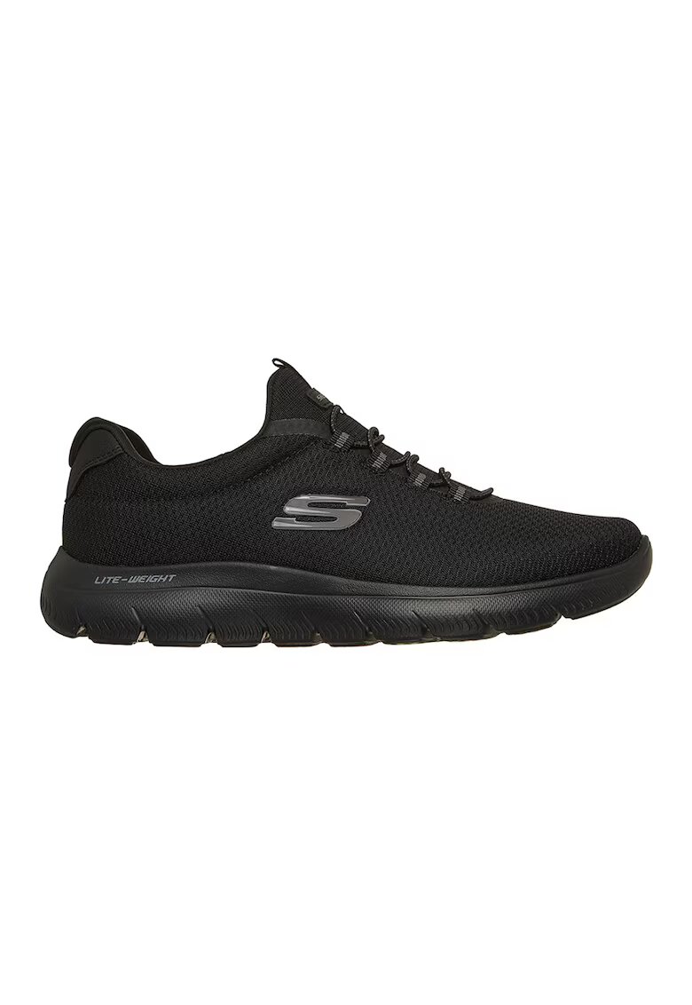 Skechers Текстилни спорни обувки Corlen с нисък профил - Черен