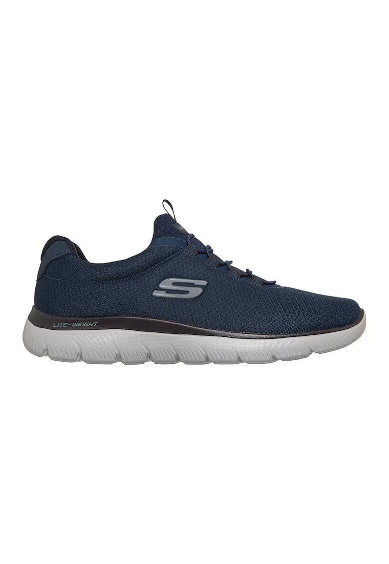 Skechers Текстилни спорни обувки Corlen с нисък профил - Тъмносин