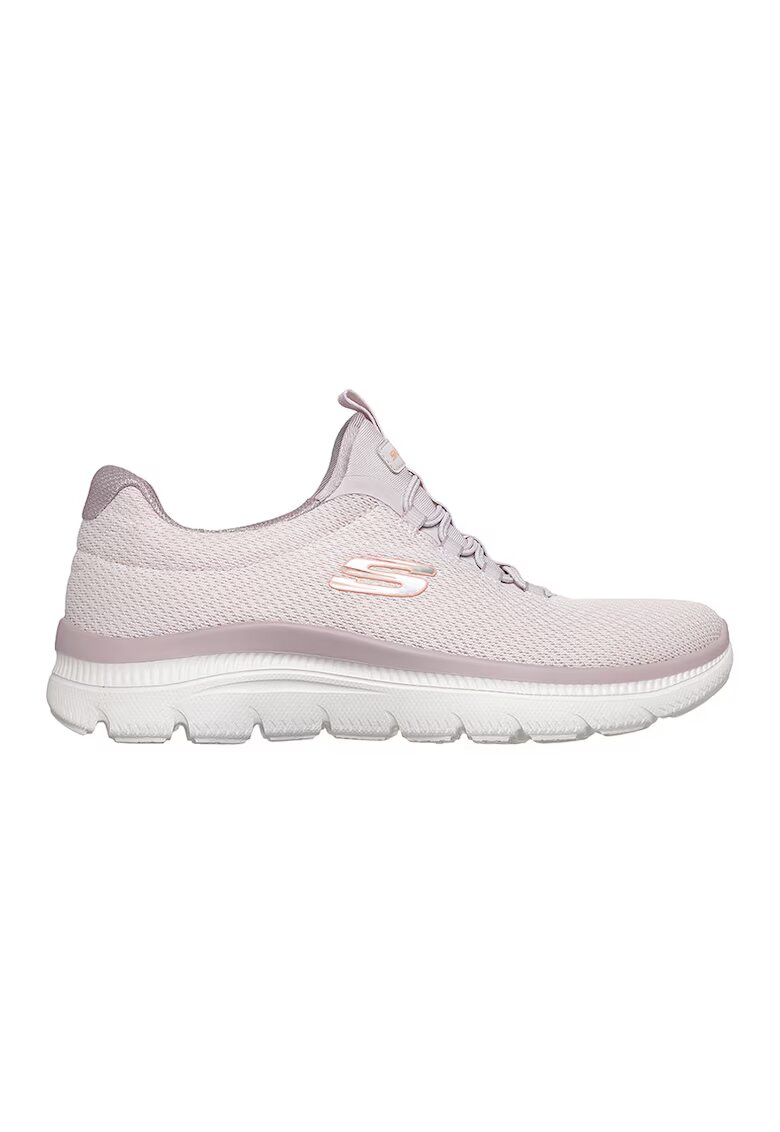 Skechers Текстилни спортни обувки Pure Genius Swift с лого - Лилав