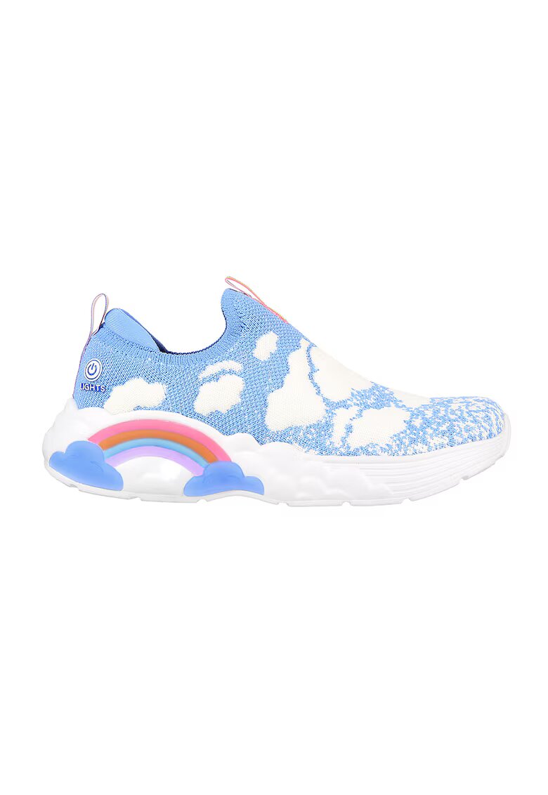 Skechers Текстилни спортни обувки Rainbow Racer - Бял/Лавандула