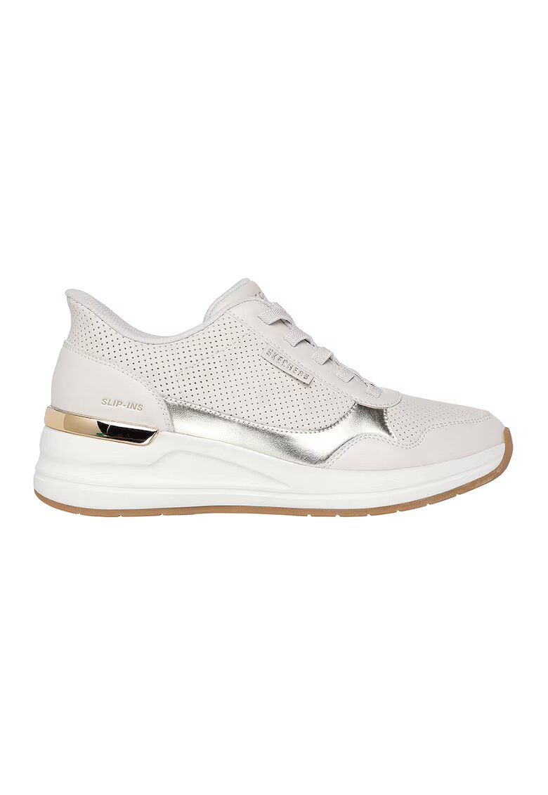 Skechers Тренировъчни обувки Billion 2-Top-Tier Hands Free Slip-ins - Златист/Мръснобял