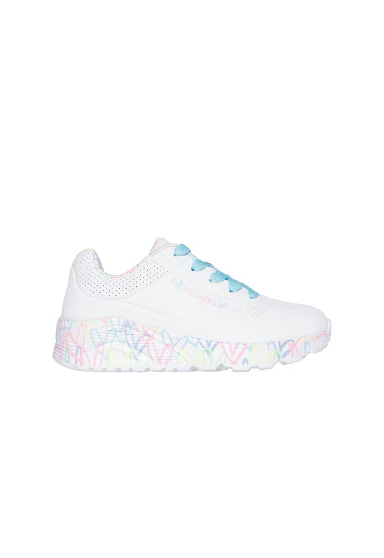 Skechers Uno Lite - Прекрасни спортни обувки Luv - 314976L-WPTQ 39498 - Бял/Син
