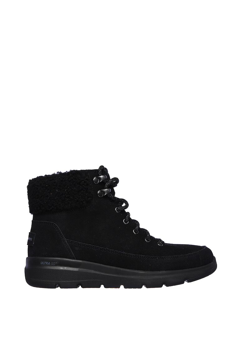 Skechers Велурени боти Glacial Ultra