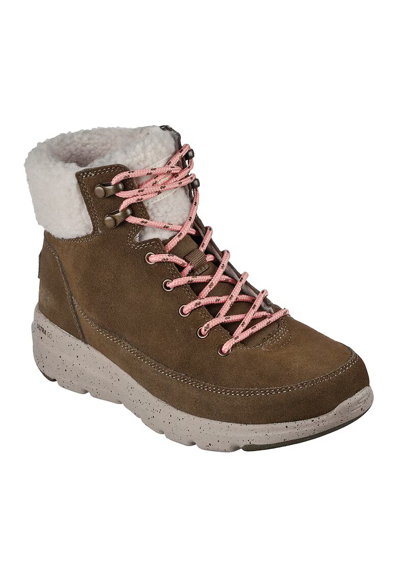 Skechers Велурени боти Glacial Ultra