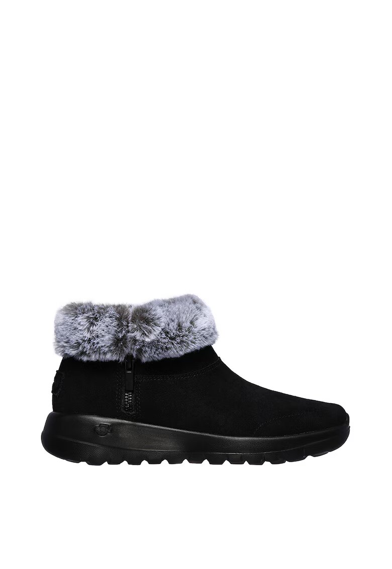 Skechers Велурени боти On The Go Joy с еко пух