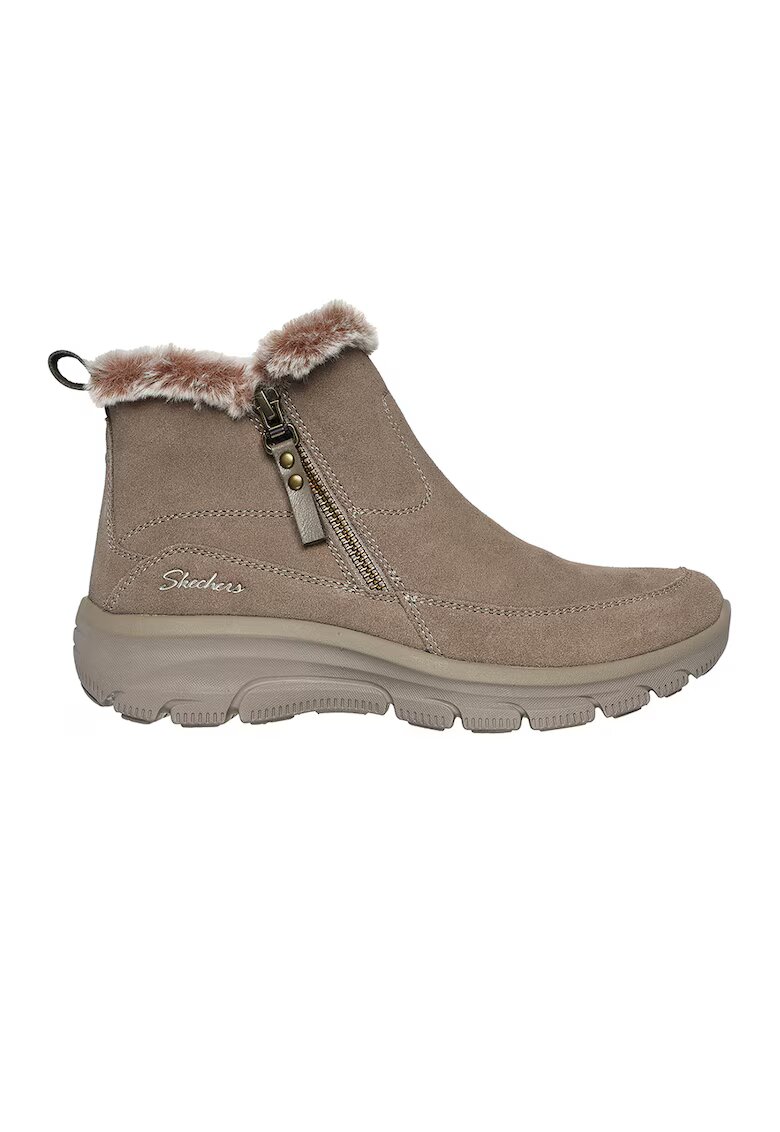 Skechers Велурени боти с еко пух