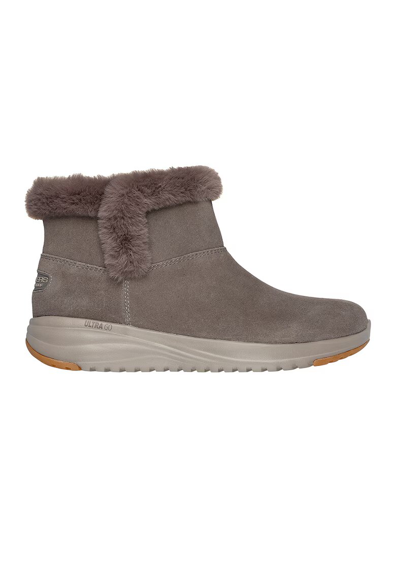 Skechers Водоустойчиви боти On The Go - Сиво-кафяв