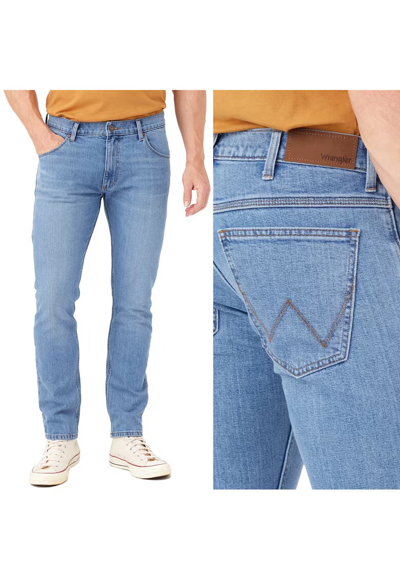 Slim Мъжки дънки Wrangler W36 сини - кройка