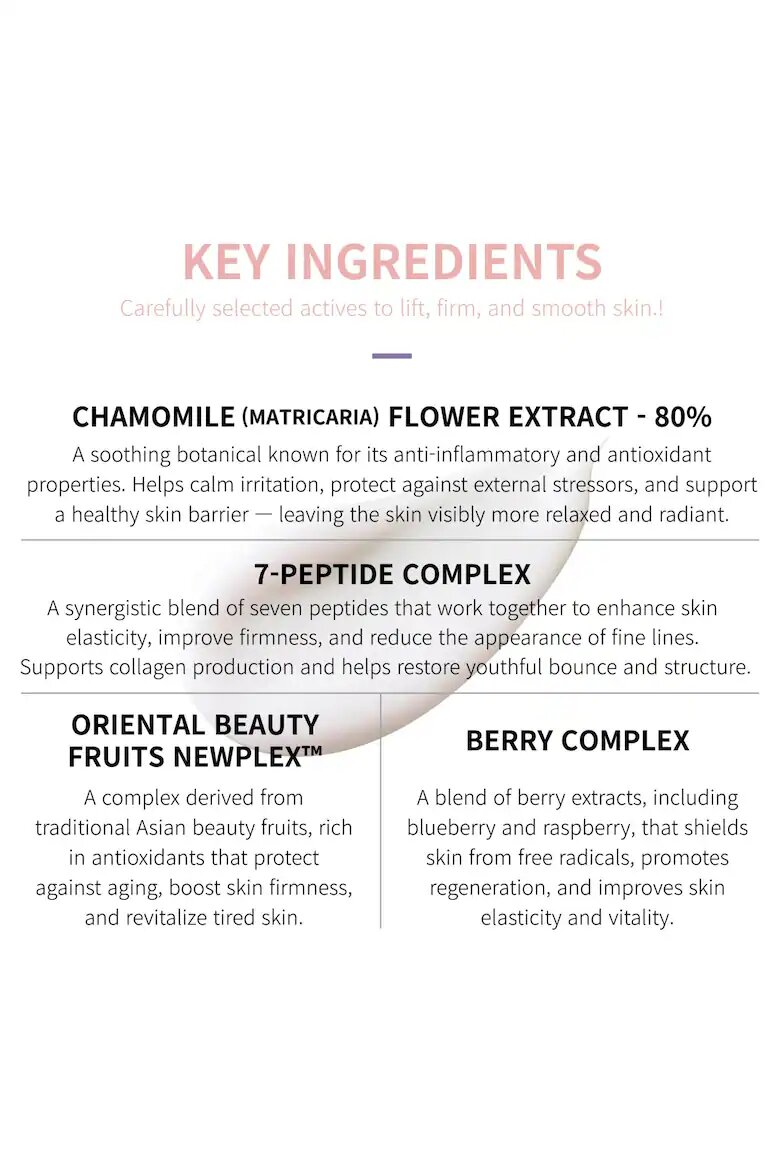 SLOWPURE Серум с лифтинг и стягащ ефект със 7 вида пептиди + вода от лайка лифтинг стягащ серум 50 мл