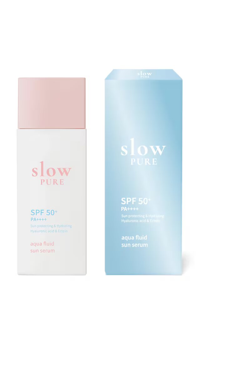 SLOWPURE Серум със слънцезащита SPF50+ PA++++ аква флуиден слънчев серум 50 мл