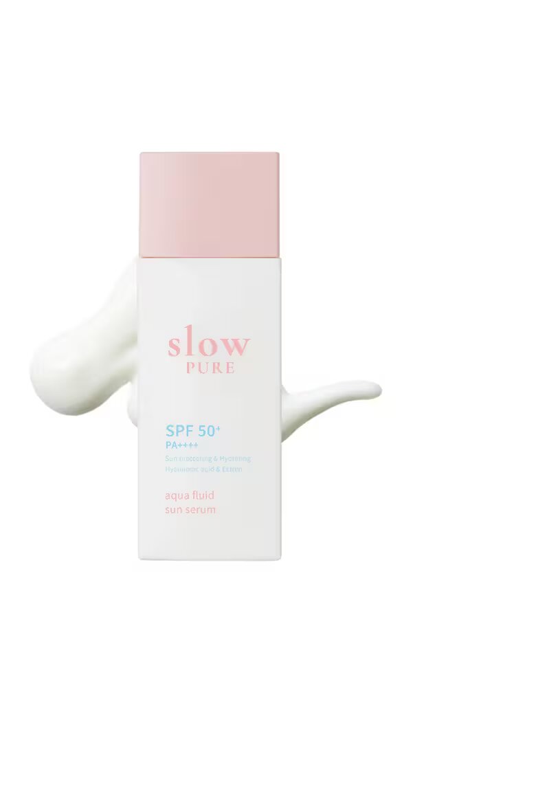 SLOWPURE Серум със слънцезащита SPF50+ PA++++ аква флуиден слънчев серум 50 мл