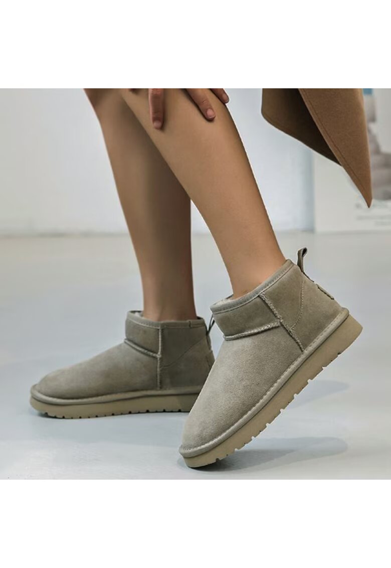 SOFILINE Дамски боти от естествена кожа B-JB1966 111 - Taupe 8745 - Сиво-кафяв
