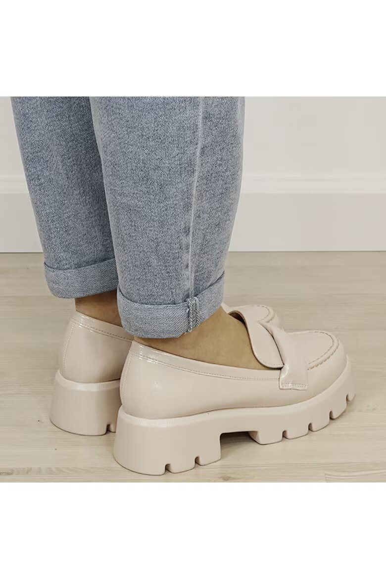 SOFILINE Лачени бежови мокасини тип лоуфъри MO-6 01 19340 Бежов