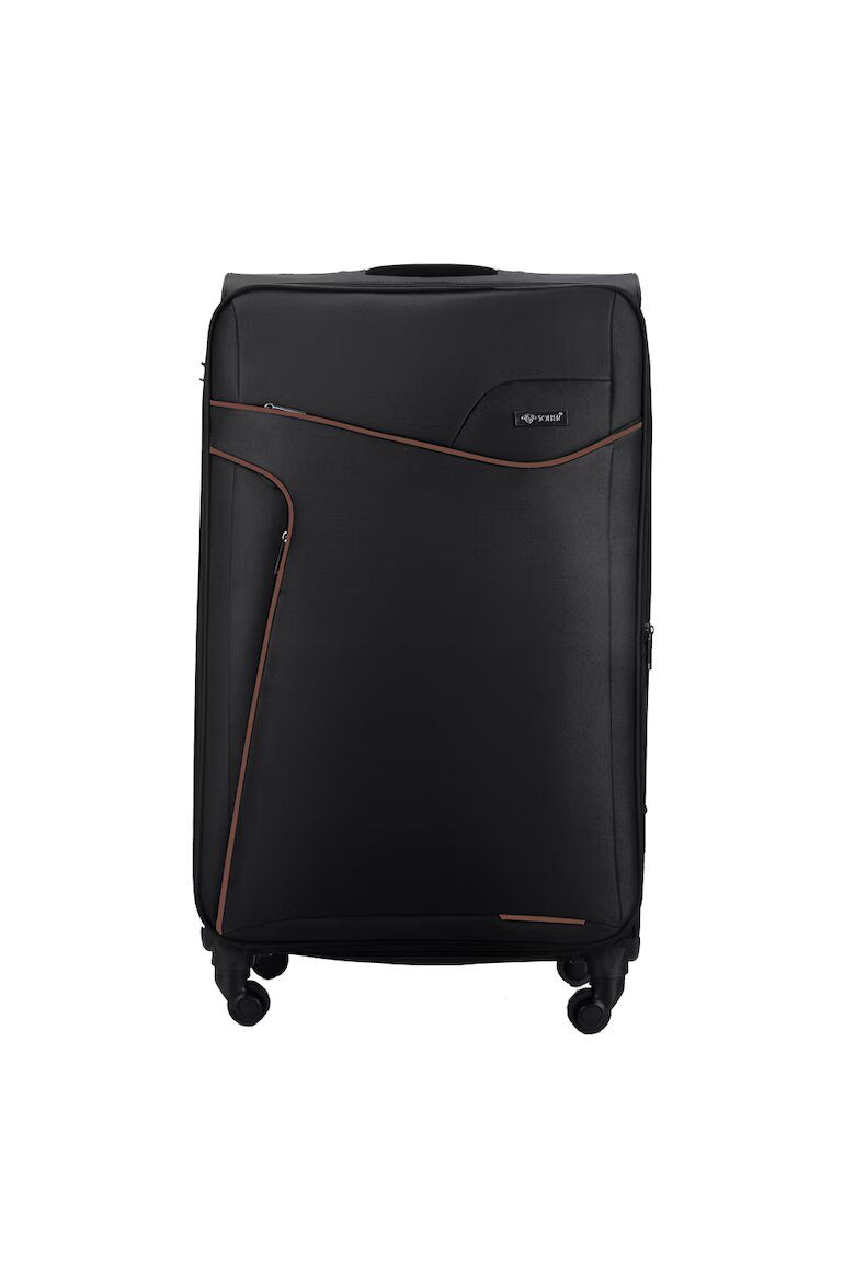 Solier Куфар STL1651 55L ABS M черен/кафяв