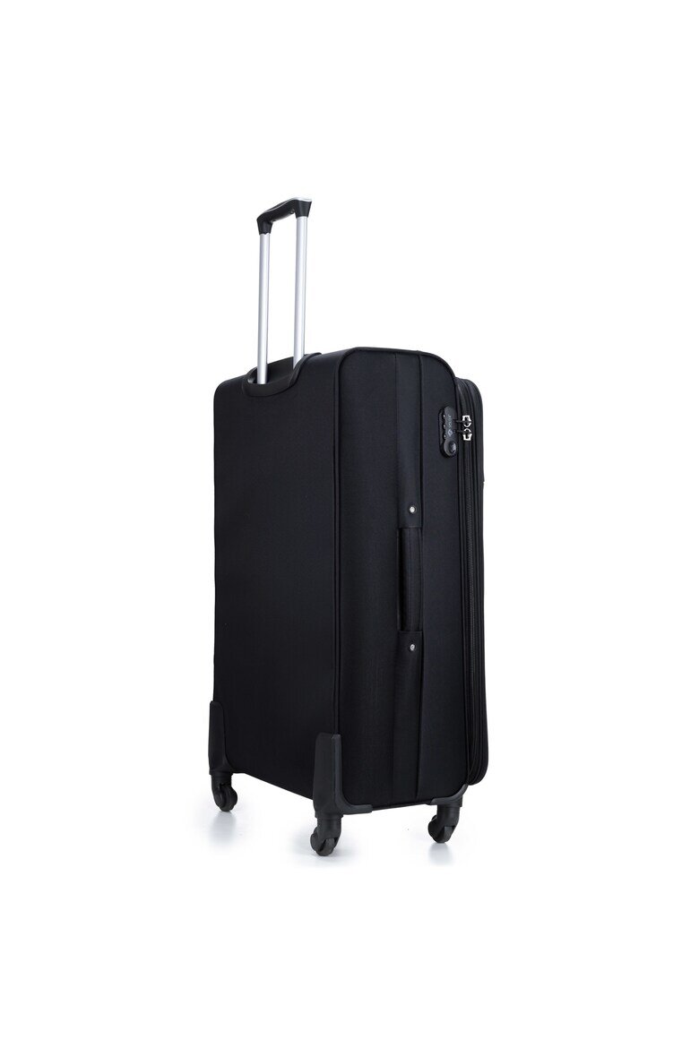 Solier Куфар STL1651 55L ABS M черен/кафяв