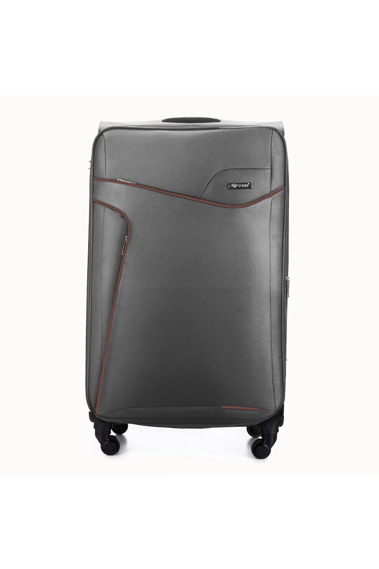 Solier Куфар STL1651 70L ABS L тъмносив/кафяв
