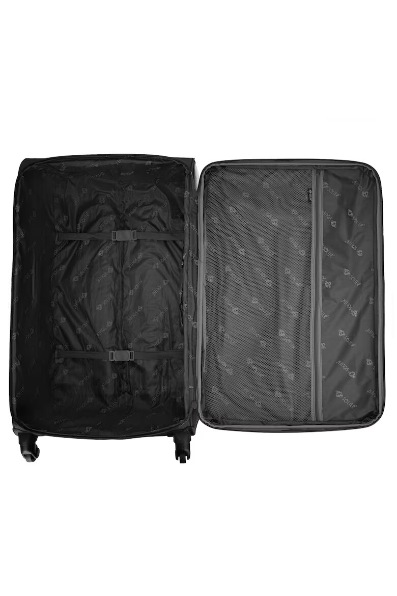 Solier Куфар STL1651 70L ABS L тъмносив/кафяв