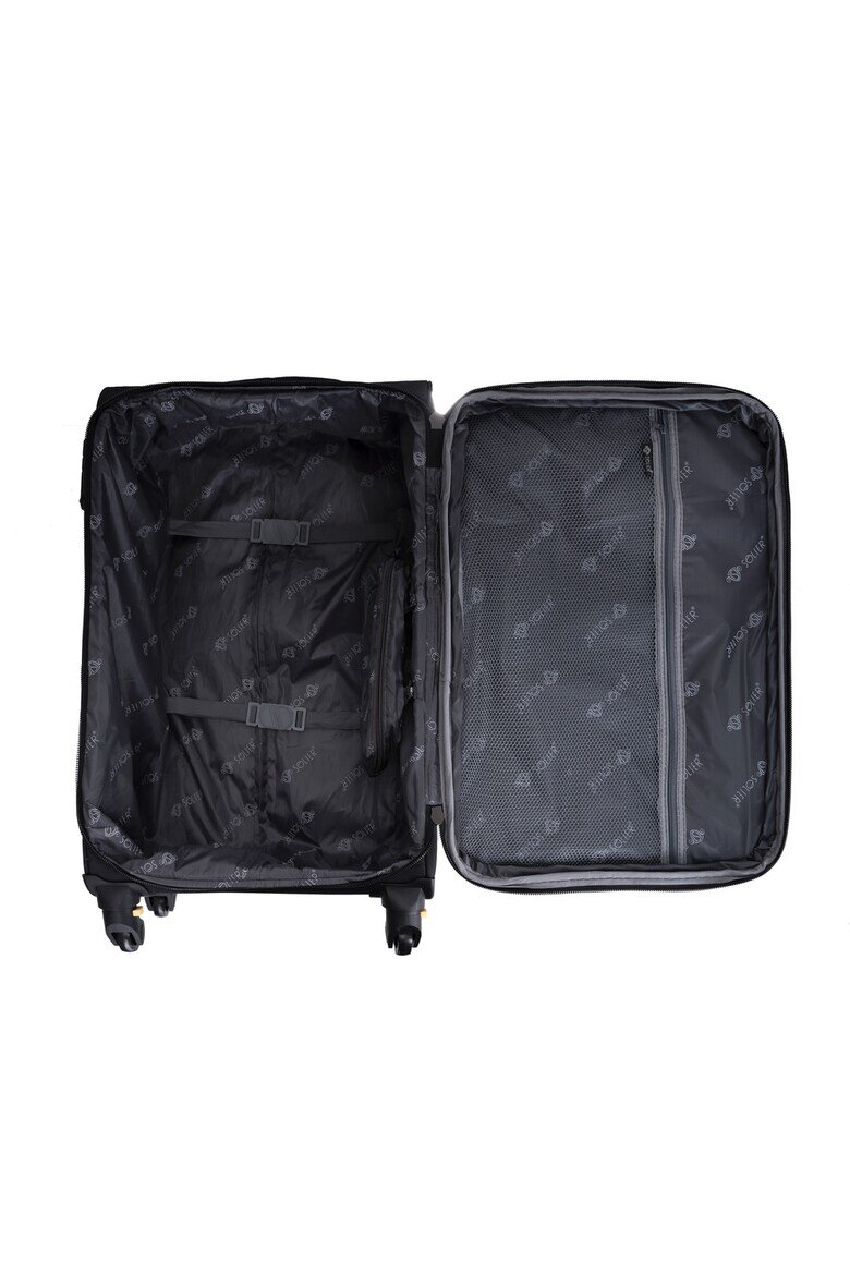 Solier Luggage Куфар с колелца Solier STL1651 Капацитет L 70L черен / червен